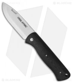 Real Steel Bushcraft Free Liner Lock Knife Black G-10 (3.5" Satin)