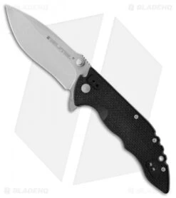 Real Steel E77 Liner Lock Knife Black G-10 (3.25" Bead Blast)