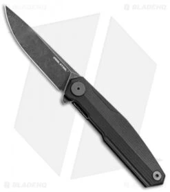 Real Steel G3 Puuko Light Liner Lock Knife Black G-10 (3.5" Black SW) 7816