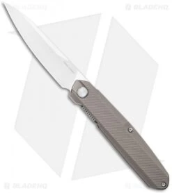 Real Steel G5 Compact Metamorph Front Flipper Knife Gray Aluminum (3" Satin)