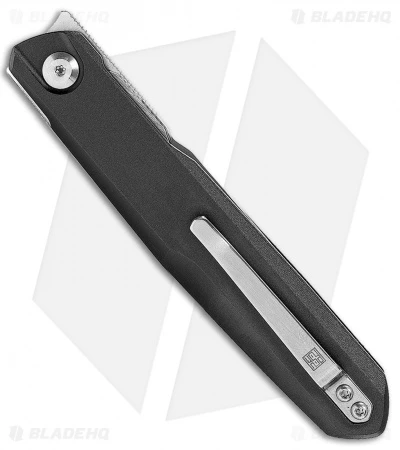 Real Steel G5 Metamorph Front Flipper Knife Black Aluminum (3.5" Satin) RS7834 2 Real Steel G5 Metamorph Front Flipper Knife Black Aluminum (3.5" Satin) RS7834 - Image 2