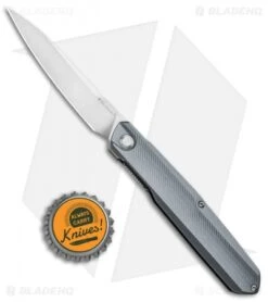 Real Steel G5 Metamorph Mk. II Front Flipper Knife Gray Aluminum (3.5" Satin) -Elite Folds Real Steel G5 Metamorph Mk. II FF Gray Alum Satin RS7837 BHQ 93368 jr bottlecap