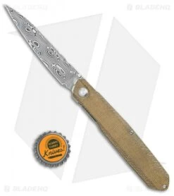 Real Steel G5 Ultra Metamorph Knife Liner Lock Tan Micarta (3.5" Balbachdamast) -Elite Folds Real Steel G5 Ultra Metamorph LL Green Micarta Balbach Damasteel BHQ 119717 jr bottlecap