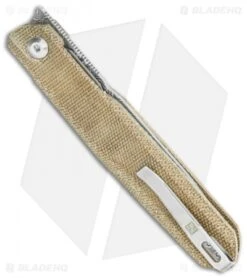 Real Steel G5 Ultra Metamorph Knife Liner Lock Tan Micarta (3.5" Balbachdamast) -Elite Folds Real Steel G5 Ultra Metamorph LL Green Micarta Balbach Damasteel BHQ 119717 jr side