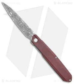 Real Steel G5 Metamorph Knife Liner Lock Red Micarta (3.5" Balbachdamast)