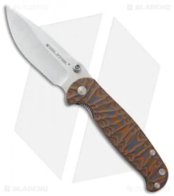 Real Steel H6 Special Edition II Liner Lock Knife Orange/Blue (3.75" Satin)