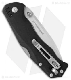 Real Steel H7 Snow Leopard Lockback Knife Black G-10 (3.5" Satin) RS7795 -Elite Folds Real Steel H7 Snow Leopard Manual Black G 10 Satin BP 24012 jr side