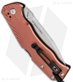 Real Steel H7Â SpecialÂ Edition Free Back Lock Knife Copper (3.5" Satin) RS7798 -Elite Folds Real Steel H7 Special Edition Copper Satin RS7798 BHQ 77252 jr side