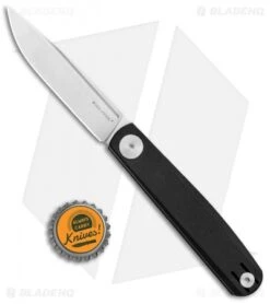 Real Steel Hel Gslip Slip Joint Knife Black G-10 (3.5" Satin) 7841 -Elite Folds Real Steel Hel G SJ Black G 10 Satin RS7841 BHQ 103593 jr bottlecap