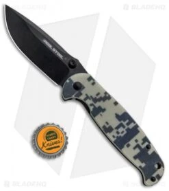 Real Steel Knives H6 Blue Sheep Liner Lock Knife Camo G-10 (3.5" Black) -Elite Folds Real Steel Knives H6 Blue Sheep LL Camo G 10 Black RS7768 BHQ 88675 jr bottlecap