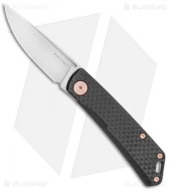 Real Steel LUNA Premium Slip Joint Knife Carbon Fiber (2.75" Satin S35VN)