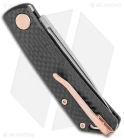 Real Steel LUNA Premium Slip Joint Knife Carbon Fiber (2.75" Satin S35VN) -Elite Folds Real Steel LUNA Premium CF Copper HW RS7005 BHQ 111855 jr side