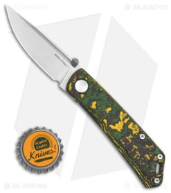 Real Steel Luna Boost Frame Lock Knife Toxic Fat Carbon (2.75" Stonewash) -Elite Folds Real Steel Luna Boost FLK Toxic Fat Carbon 2in SW BHQ 152892 td size
