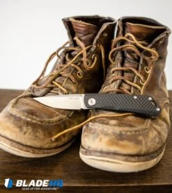 Real Steel Luna Slip Joint Knife Carbon Fiber (2.875" N690) Exclusive -Elite Folds Real Steel Luna Slip Joint Knife Carbon Fiber N690 Exclusive BHQ 102305 kp boots web