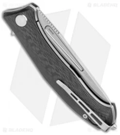 Real Steel Lynx Liner Lock Knife Carbon Fiber (3.5" Satin) -Elite Folds Real Steel Lynx CF RS9213 BHQ 111858 jr side