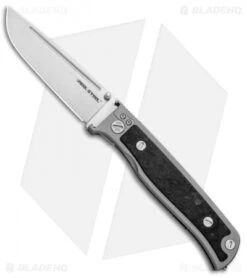 Real Steel Relict Titianium Frame Lock Knife Carbon Fiber (3.27" Satin)