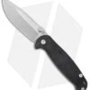 Real Steel S6 Frame Lock Knife Black G-10 (3.75" Stonewash)