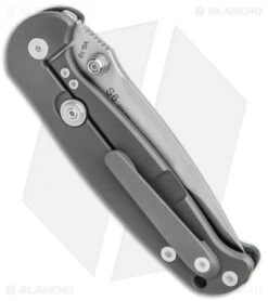 Real Steel S6 Frame Lock Knife Black G-10 (3.75" Stonewash) -Elite Folds Real Steel S6 FL Black G 10 SW RS9432 BHQ 61514 jr side