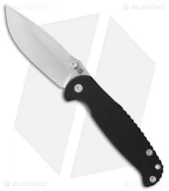 Real Steel S6 Frame Lock Knife Black G-10 (3.75" Satin)