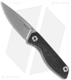 Real Steel Sidus Free Folding Knife Black Micarta (3.5" Satin)