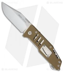 Real Steel T96 Liner Lock Knife Coyote Tan G-10 (3.5" Satin)