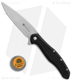Steel Will Intrigue Liner Lock Knife Black FRN (3.75" Satin) F45-11 -Elite Folds SMG Steel Will Intrigue F45 11 BHQ 83349 er bottlecap