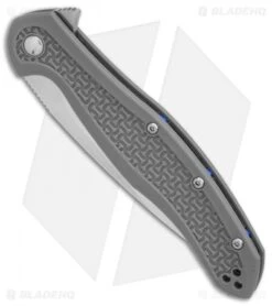 Steel Will Intrigue Liner Lock Knife Gray FRN (3.75" Satin) F45-14 -Elite Folds SMG Steel Will Intrigue F45 14 BHQ 83350 er spine