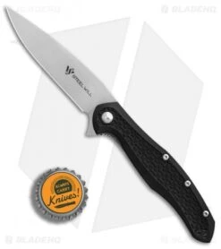Steel Will Mini Intrigue Liner Lock Knife Black FRN (3.25" Satin) F45M-11 -Elite Folds SMG Steel Will Intrigue F45M 11 BHQ 83352 er bottlecap