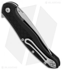 Steel Will Mini Intrigue Liner Lock Knife Black FRN (3.25" Satin) F45M-11 -Elite Folds SMG Steel Will Intrigue F45M 11 BHQ 83352 er side