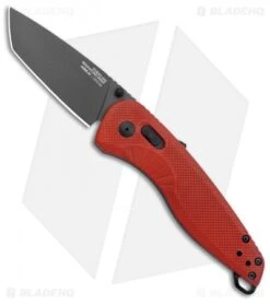 SOG Aegis AT Tanto AT-XR Lock Knife Red GRN W/Safety (3.1" Black)