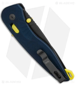 SOG Aegis AT XR Assisted Knife Tanto Indigo/Acid Yellow GRN (3.1" Ti Nitride) -Elite Folds SOG Aegis AT XR Assisted Knife Tanto Indigo Acid Yellow GRN 3in Ti Nitride BHQ 140867 td side