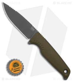 SOG Altair FX Fixed Blade Knife Field Green (3.4" Black) 17-79-03-57 -Elite Folds SOG Altair FX FBK Field Green 3in Black BHQ 140855 td size