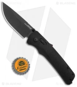 SOG Flash AT-XR Lock Knife Blackout GRN (3.45" Black) -Elite Folds SOG Flash AT XR Lock Blackout GRN Black BHQ 105713 jr bottlecap