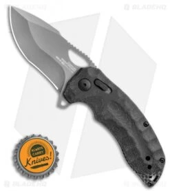 SOG Kiku XR LTE Blackout XR-Lock Knife Black Micarta (3" Black) 12-27-04-57 -Elite Folds SOG Kiku XR LTE Blackout XR Lock Knife Black Micarta 3 Black 12 27 04 57 BHQ 116850 LS Bottlecap
