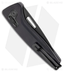 SOG One-Zero XR Lock Knife Black Aluminum (3.1" Black Chrome) -Elite Folds SOG One Zero XR Lock Black Aluminum Black Chrome BHQ 140870 jr side