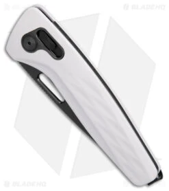 Elite Folds -Elite Folds SOG One Zero XR Lock White Aluminum Black Chrome BHQ 140872 jr spine