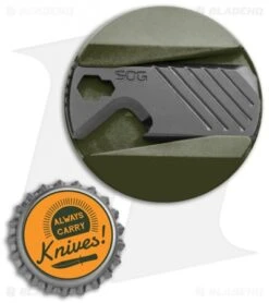 SOG PopGrip Multi-Tool Moss Green + Black 805106 -Elite Folds SOG POPGRIP Multi Tool Moss Green Black BHQ 121284 jr bottlecap