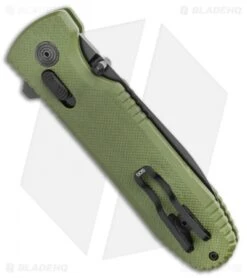 SOG Pentagon XR Lock Knife OD Green G-10 (3.5" Black) -Elite Folds SOG Pentagon Mk3 I Arc Lock Folding Knife OD Green 4in 12 61 02 57 BHQ 105687 LS Side