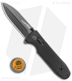 SOG Pentagon XR Lock Knife Black G-10 (3.5" Black) -Elite Folds SOG Pentagon XR Blackout 12 61 01 57 BHQ 113655 LS Bottlecap