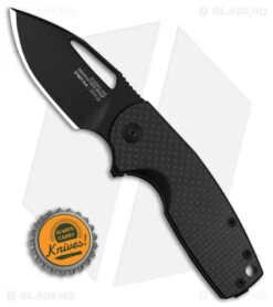 SOG Stout FLK Frame Lock Knife Carbon Fiber (2.6" Black) -Elite Folds SOG Stout FLK FLK Black CF 2in Black BHQ 125962 td size
