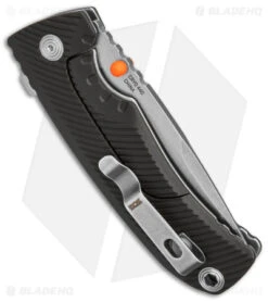 SOG Tellus Frame Lock Knife OD Green FRN (3.65" Stonewash Cryo 440) -Elite Folds SOG Tellus FLK OD Green FRN 3in SW BHQ 158134 td side