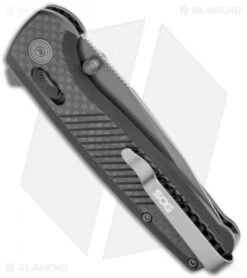 SOG Terminus XR LTE Knife Carbon Fiber (3" Gray) TM1032-BX -Elite Folds SOG Terminus XR LTE Lock CF Black TM1032 BX BHQ 116859 jr side
