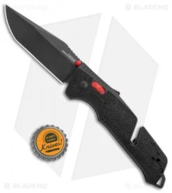 SOG Trident AT-XR Lock Knife Black/Red Tanto (3.7" Black) -Elite Folds SOG Trident AT XR Lock Black Red Tanto Black BHQ 105696 jr bottlecap
