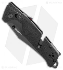 Elite Folds -Elite Folds SOG Trident AT XR Lock Knife Blackout Clip Point 3.7inBlack 11 12 05 57 BHQ 105700 LS Spine