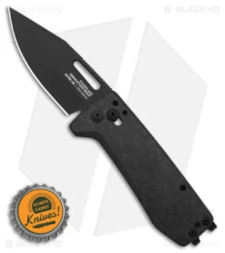 SOG Ultra XR Folding Knife Blackout Carbon Fiber (2.8" Black S35VN) -Elite Folds SOG Ultra XR XHP Folding Knife Blackout Carbon Fiber 2in Black XHP BHQ 140873 td size