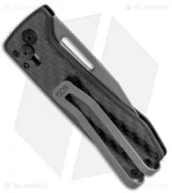 SOG Ultra XR Lock Knife Carbon Fiber (2.75" Gray) -Elite Folds SOG Ultra XR XR Lock CF Gray BHQ 105688 jr side
