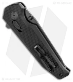 SOG Vision XR Lock Knife Black G-10 (3.4" Black) -Elite Folds SOG Vision Mk3 Straight Edge 12 57 01 57 BHQ 107730 LS Side