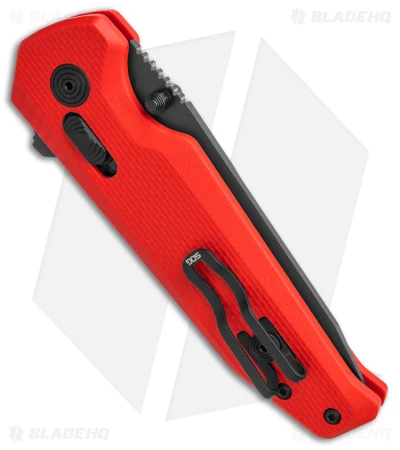 SOG Vision XR LTE Flipper Knife Red G-10 (3.4" Black) 3 SOG Vision XR LTE Flipper Knife Red G-10 (3.4" Black) - Image 3