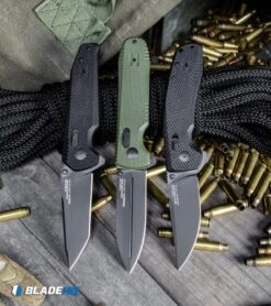 SOG Pentagon XR Lock Knife OD Green G-10 (3.5" Black) -Elite Folds SOG Vision XR Lock Knife Black G 10 Black BHQ 107730 kp tactical web 1