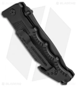 Smith & Wesson Border Guard Folding Knife (4.375" Black Serr) SWBG1S -Elite Folds Smith Wesson Border Guard Black Serr SWBG1S BHQ 21757 jr side